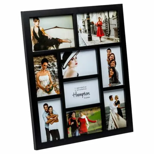 Gallery 9 Aperture Black Photo Frame