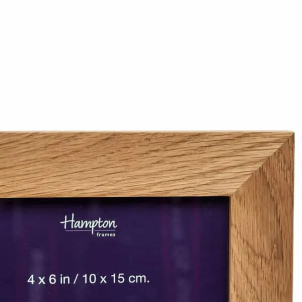 Solid Oak 4x6 Double Photo Frame