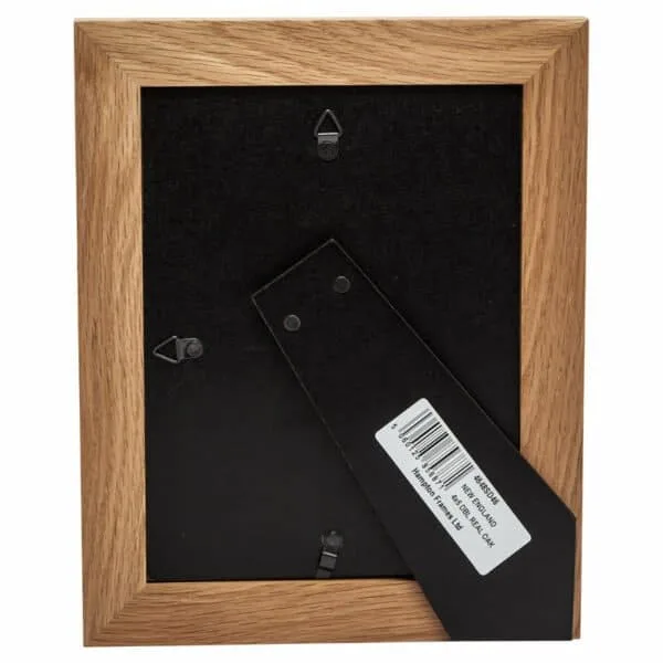 Solid Oak 4x6 Double Photo Frame