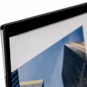 Acrylic A4 Black Border Menu Holder - Hampton Frames Retail