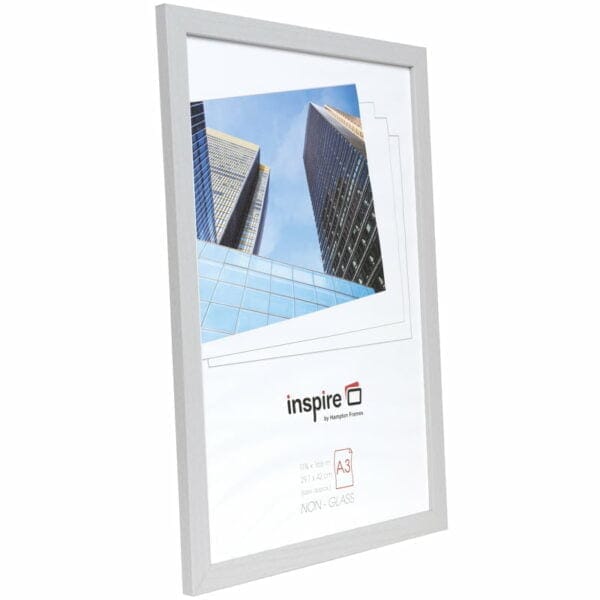 Square gold photo frame on white background