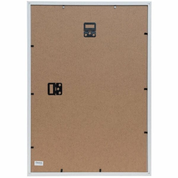 Elegant gold picture frame on white backdrop