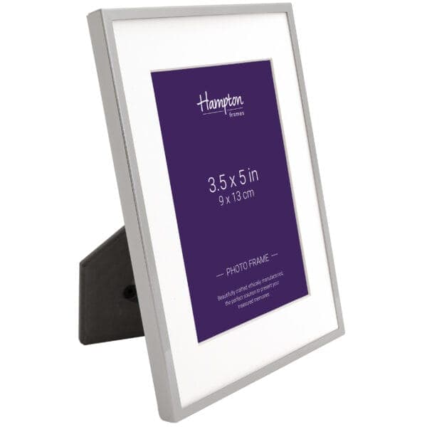 Silver photo frame, 3.5x5 inches, 9x13 cm