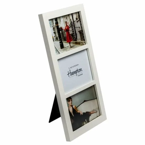 Gallery 5x7 Triple White Photo Frame
