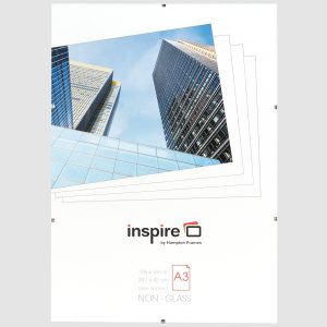 A3 Inspire frame packaging with skyscraper photograph