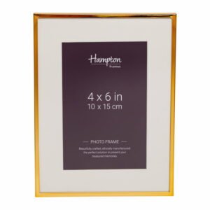 Mayfair 4x6 Gold Photo Frame With Mount