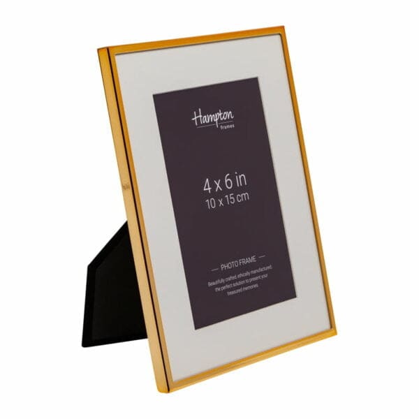 Mayfair 4x6 Gold Photo Frame With Mount