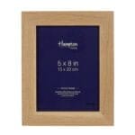New England 6x8 Solid Oak Photo Frame Image