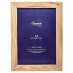 New England A4 Solid Oak Certificate Frame Image
