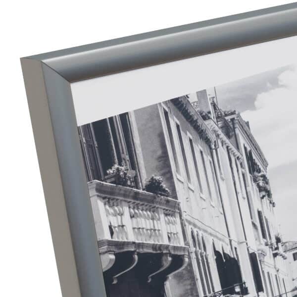 Elegant black photo frame on a white background