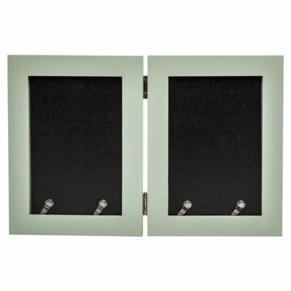 Paloma 4x6 Hinged Double Sage Photo Frame