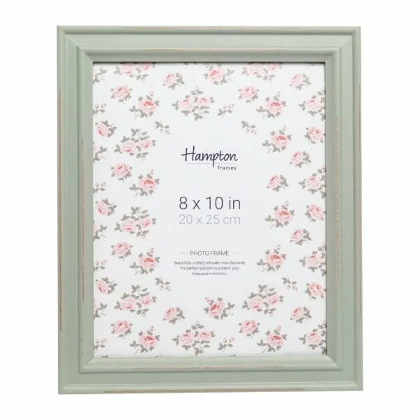 Elegant silver photo frame on white background