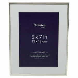Mayfair 5x7 Narrow Silver Photo Frame With Mount