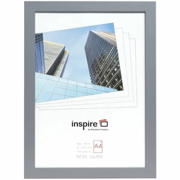 Zurich A4 Solid Grey Certificate Frame