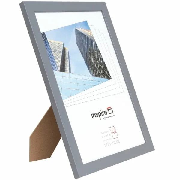 Zurich A4 Solid Grey Certificate Frame - Image 2