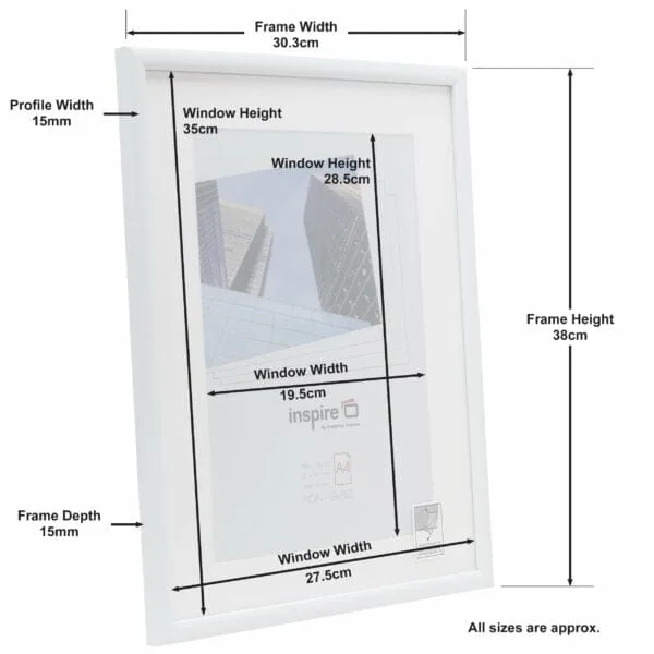 White photo frame from Photo-Frames UK