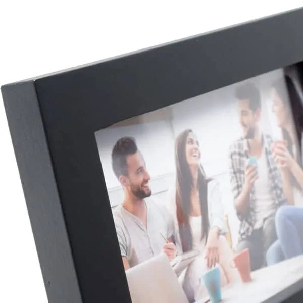 Gallery 4 Aperture 4x6 Black Photo Frame