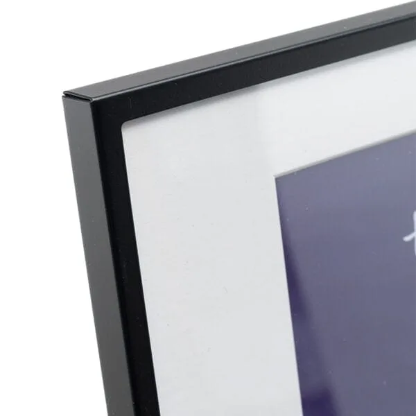 Black elegant photo frame on white background