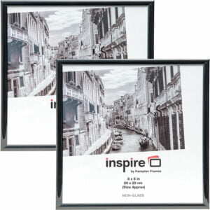 Black picture frames double pack