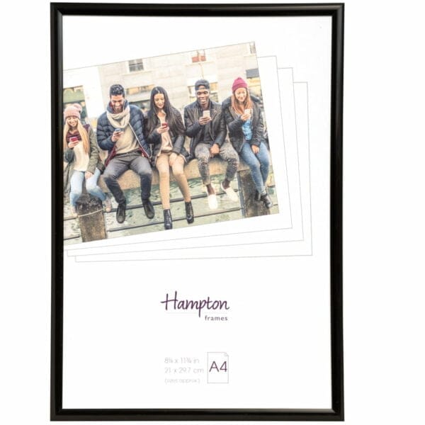 Black A4 size picture frame from Photo Frames UK