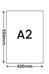 A2 size picture frame diagram