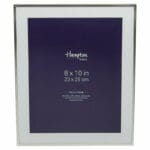 Mayfair 8x10 Narrow Silver Photo Frame With Mount Image