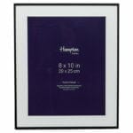 Madrid 8x10 Thin Black Photo Frame With Mount Image