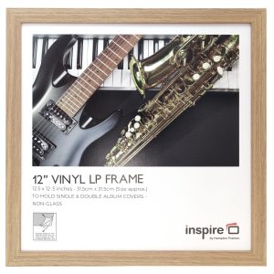 Sorbonne Oak Wood Effect Vinyl LP Album Cover Square Display Frame 12.5"x12.5" (31.5x31.5cm)