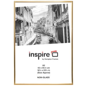 Framed monochrome Venice canal poster by Inspire