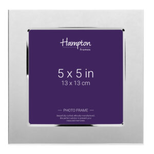 Hampton silver photo frame, 5x5 inches packaging