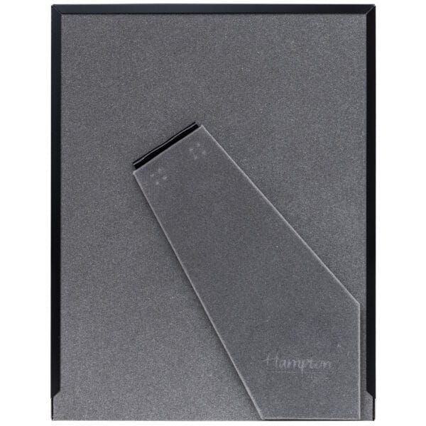 Back of a black photo frame