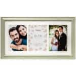 Helena Multi Aperture Sage Green Photo Frame Three - 5x7 (13x18cm) Acrylic (Non Glass) Image
