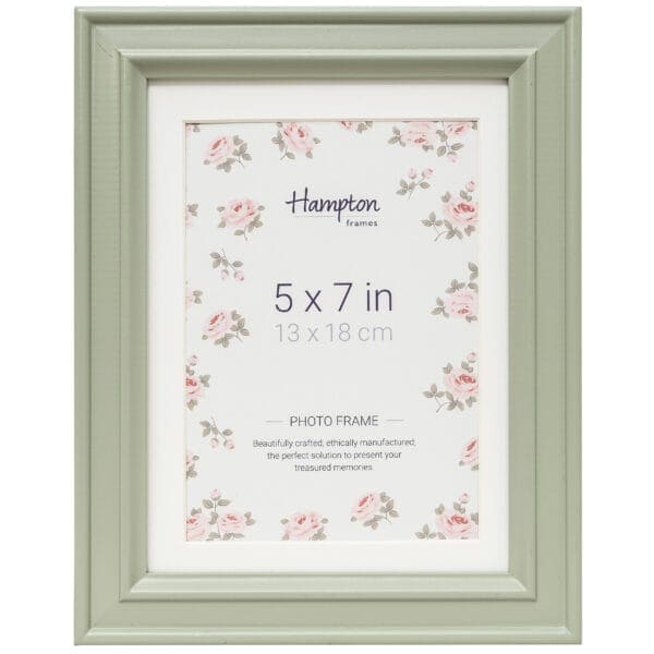 Hampton green photo frame 5x7 inches