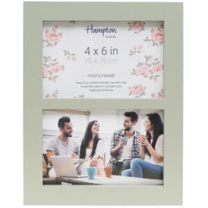 Hampton frames, 4x6" photo frame with floral design.
