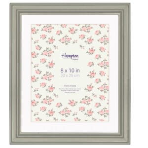 Hampton photo frame, 8x10 inches, floral design.