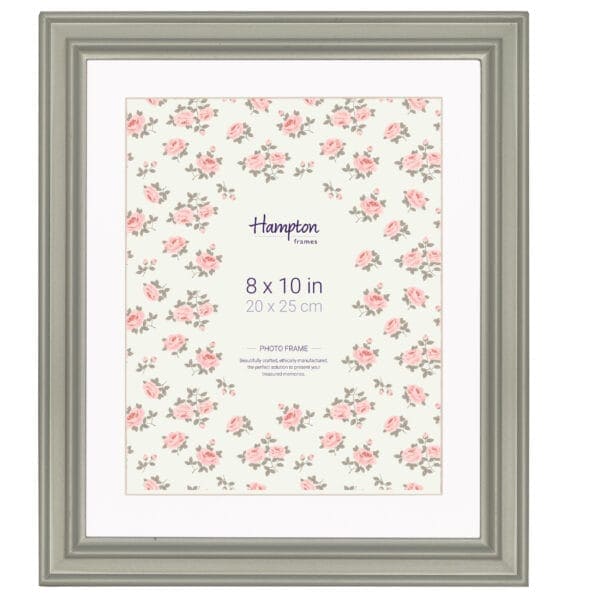 Hampton photo frame, 8x10 inches, floral design.