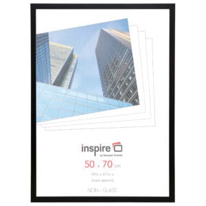 Inspire non-glass frame, 50x70 cm size.