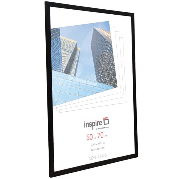 Inspire frame with cityscape photo, 50x70 cm non-glass.