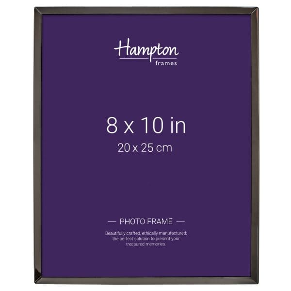 Black 8x10 inch Hampton photo frame