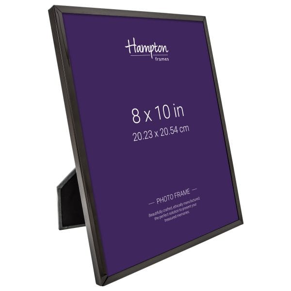 Black 8x10 inch Hampton photo frame
