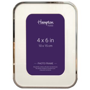 Hampton 4x6 inch silver photo frame