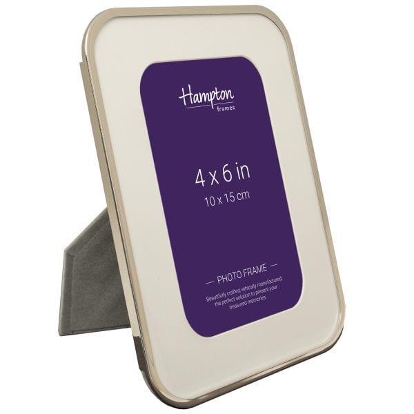 Cream 4x6 inch Hampton photo frame